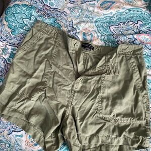 Green cargo shorts